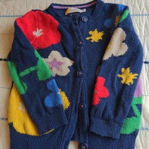 Mini Boden Flower Sweater 2-3